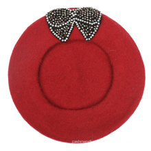 Frauen Damen Wolle Warm Angora Winter Diamant Bogen Herbst Frühling Mütze Hut Beret (HW812)